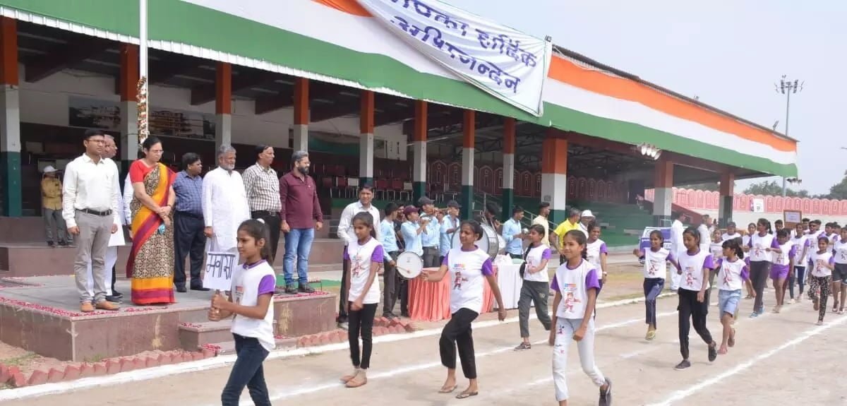 राजीव गांधी ग्रामीण और शहरी ओलिंपिक खेल 2023 में ब्लॉक स्तरीय प्रतियोगिता की शुरुआत की गई