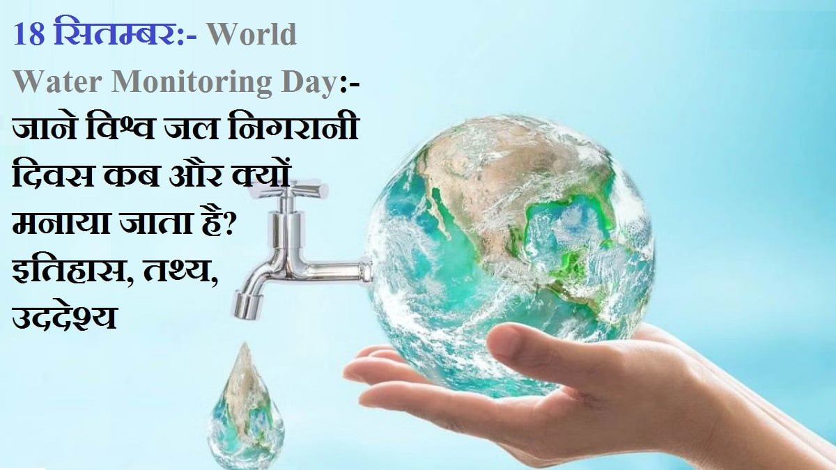 18 सितम्बर विश्व जल निगरानी दिवस – World Water Monitoring Day 2025 in Hindi