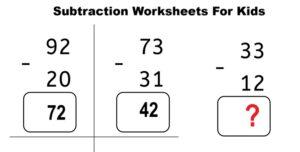 subtraction-with-worksheets