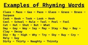 rhyming-words