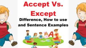 english-accept-vs-except