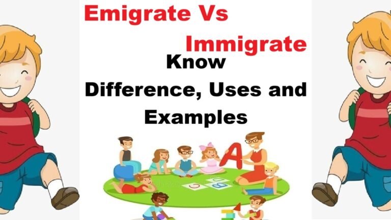 Emigrate Vs. Immigrate: Difference, How to use and Sentence Examples ...